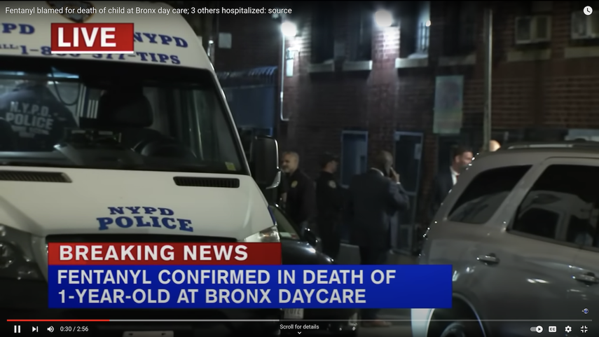 Muere un niño por aparente consumo de opioides en una guardería en Nueva York.&nbsp;