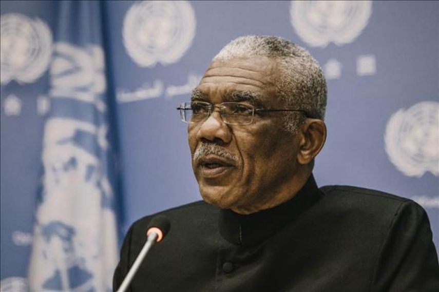 El presidente de Guyana, David Granger (REUTERS)
