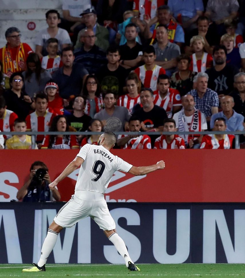 El delantero francés Karim Benzema envió dos veces el balón a las redes.