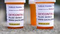 Frascos de Oxycontin, un fármaco que ha sido parte de la crisis de opiodes.