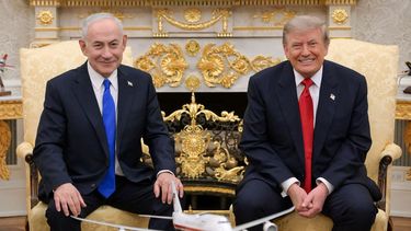 El primer ministro de Israel, Benjamin Netanyahu, se reúne con el presidente de EEUU, Donald Trump, en el Despacho Oval de la Casa Blanca en Washington D. C., el 28 de julio de 2026.