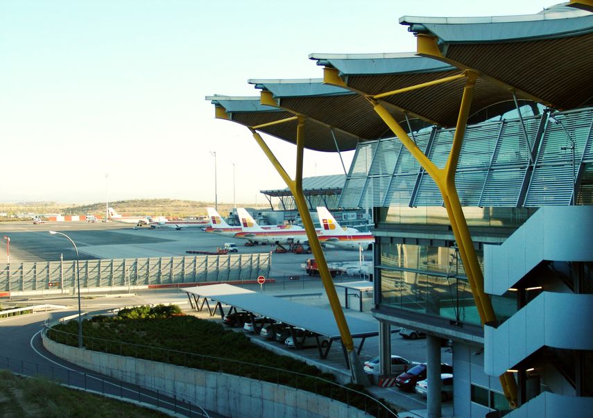 Vista parcial del Aeropuerto de Madrid.