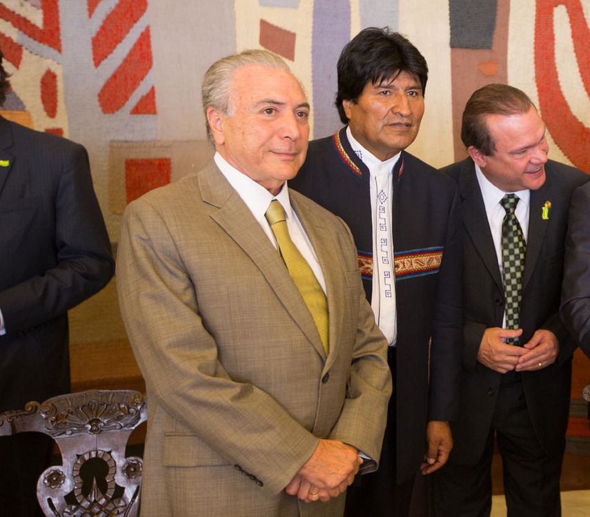 La visita de Morales llegó a ser cancelada dos veces por problemas de salud de Temer,