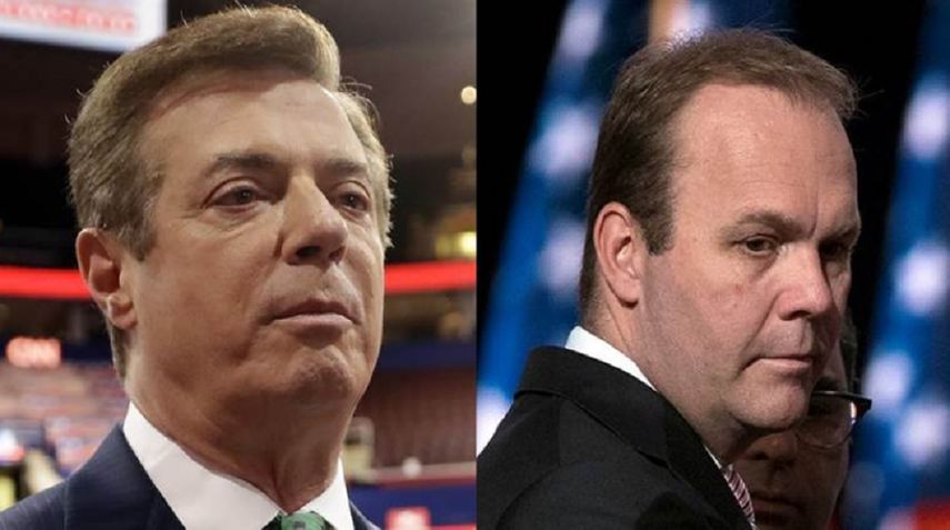 Paul Manafort (i) y Rick Gates.