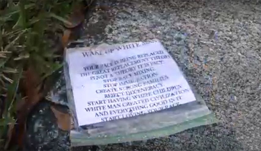 Mensaje antisemita, en West Palm Beach, Florida.