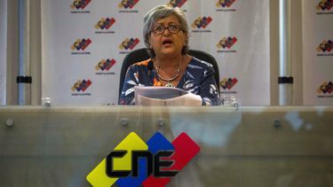 Tibisay Lucena, presidenta del Consejo Nacional Electoral (CNE) de Venezuela.