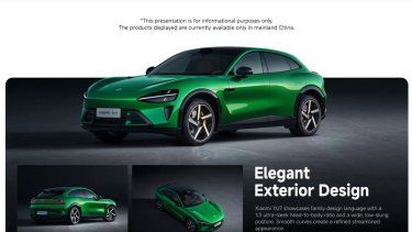 El gigante tecnológico con sede en Pekín realizó su primera incursión en la fabricación de automóviles el año pasado con su modelo eléctrico SU7.