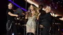 La cantante Mariah Carey actúa en la décima edición del Global Citizen Festival. 