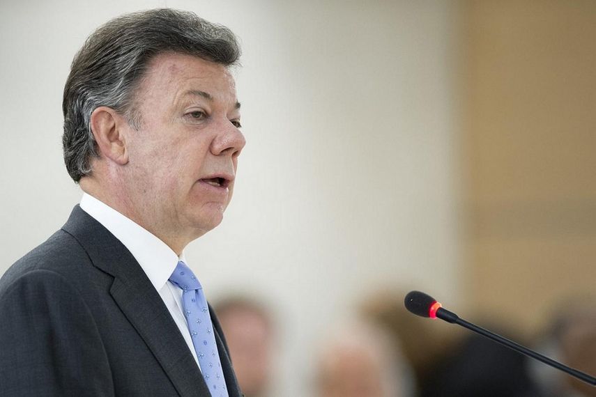 Juan Manuel Santos, presidente de Colombia&nbsp;