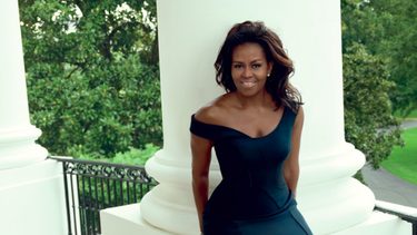 La primera dama posa para la revista Vogue.