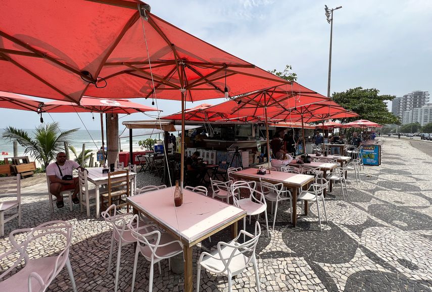Imagen de un quiosco en Barra da Tijuca, Río de Janeiro, Brasil, el 5 de octubre de 2023.