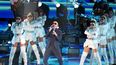 El cantante cubano Pitbull y el cuerpo de baile ensayan desde el American Airlines Arena en Miami, Florida, para los Latin Grammy.