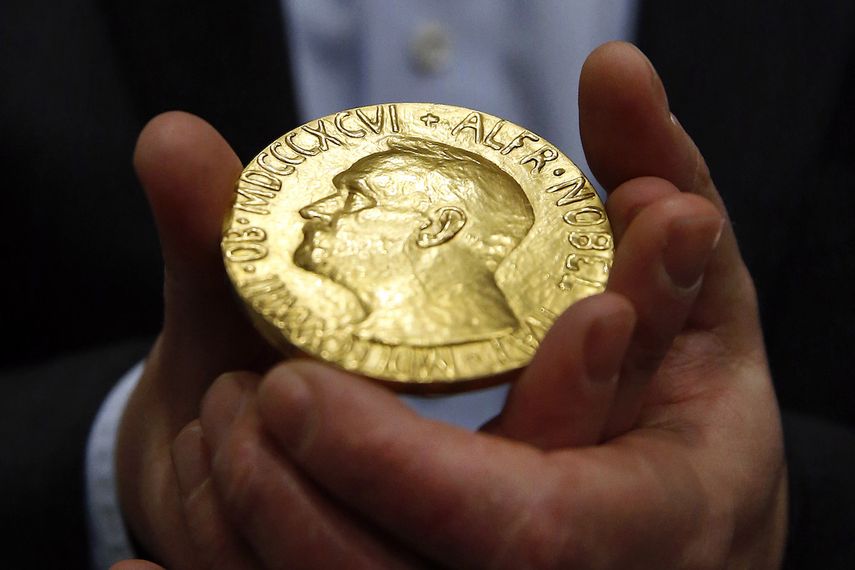 Medalla del Premio Nobel. &nbsp;