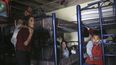 Inmigrantes en un albergue de asistencia cerca de la frontera sur de Estados Unidos.