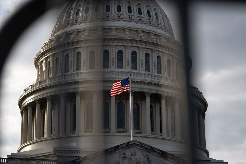 El edificio del Congreso de Estados Unidos, en Washington, DC.