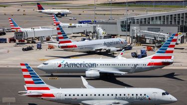 Aviones en el Aeropuerto Internacional de Miami.