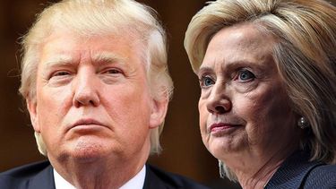 Rivales en la carrera hacia la Casa Blanca: Donald Trump y Hillary Clinton.