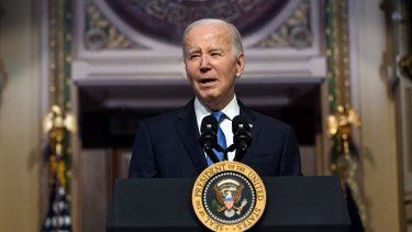 El presidente Joe Biden durante una conferencia de prensa en la Casa Blanca.