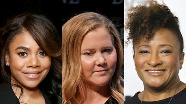 Esta combinación de imágenes creada el 15 de febrero de 2022 muestra a Regina Hall el 17 de diciembre de 2021 en Beverly Hills, California, Amy Schumer el 4 de diciembre de 2021 en la ciudad de Nueva York y Wanda Sykes el 25 de febrero de 2020 en West Hollywood, California.&nbsp;