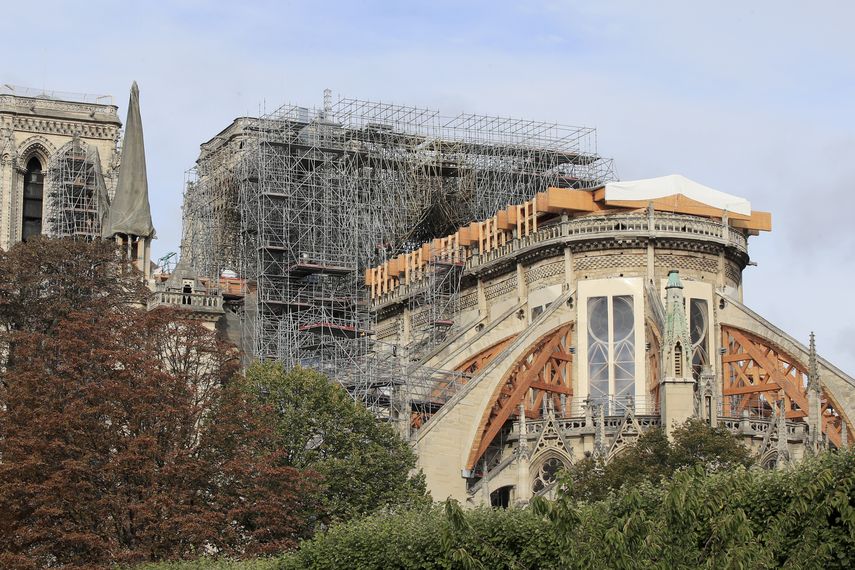 La imagen muestra la catedral de Notre Dame en Par&iacute;s, martes 15 de octubre de 2019.&nbsp;