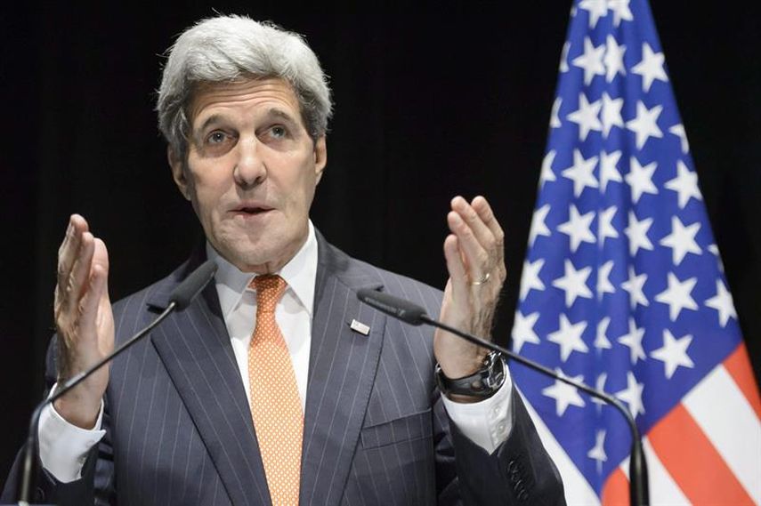 El secretario de Estado, John Kerry en una conferencia de prensa. (EFE)