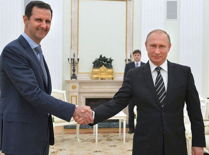 Sobre el futuro de país, Putin y Al Assad se mostraron de acuerdo en que sólo el pueblo sirio puede decidir en última instancia (TWITTER/@TelegraphNews)