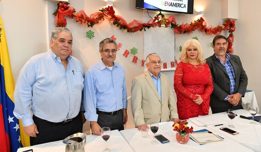 Carlos M García, Gonzalo Aguerrevere, Luis Corona, Nelly Argüello y Ángel Navarro, miembros de la junta directiva de VenAmérica.