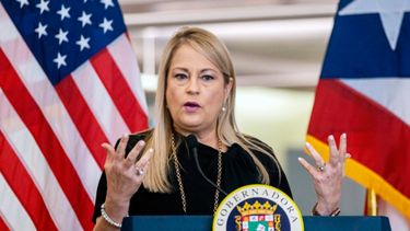La exgobernadora de Puerto Rico, Wanda Vázquez Garced, durante una conferencia en San Juan, Puerto Rico, el 30 de junio de 2020