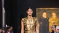 Colección sostenible de la diseñadora venezolana Yenny Bastidas presentada en la Miami Fashion Week 2024.