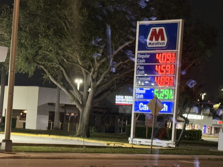 Precio de la gasolina en Florida cae&nbsp;