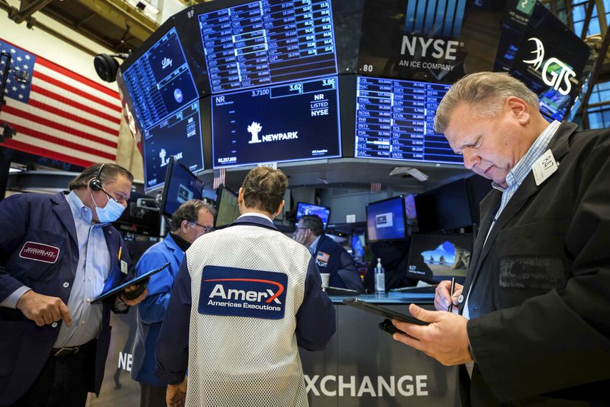 Agentes de Wall Street en una de las sesiones bursátiles.