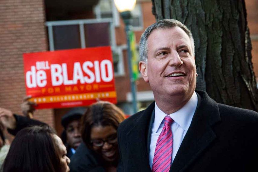 el alcalde Bill de Blasio