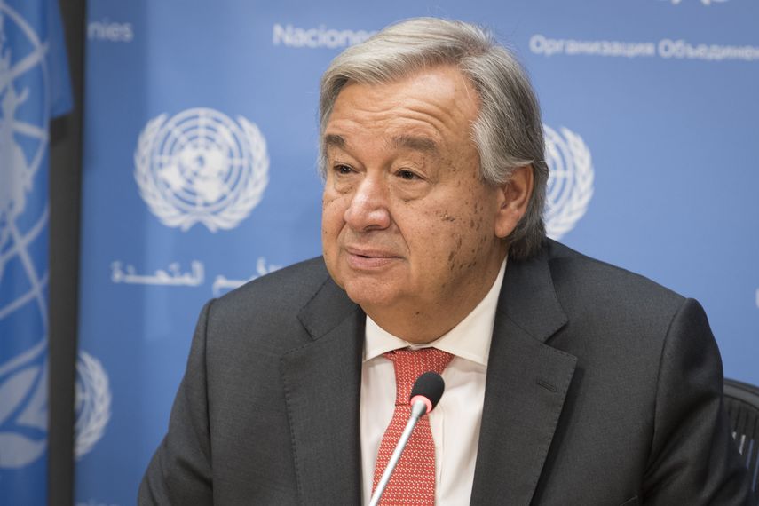 António Guterres, secretario general de la ONU.