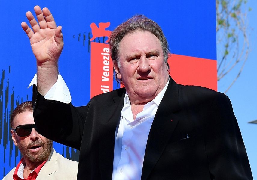 El actor francés&nbsp;Gerard&nbsp;Depardieu, a su llegada a la pasada edición del Festival de Cine de Venecia, en Italia.
