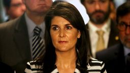 Nikki Haley, embajadora de EEUU en la ONU.