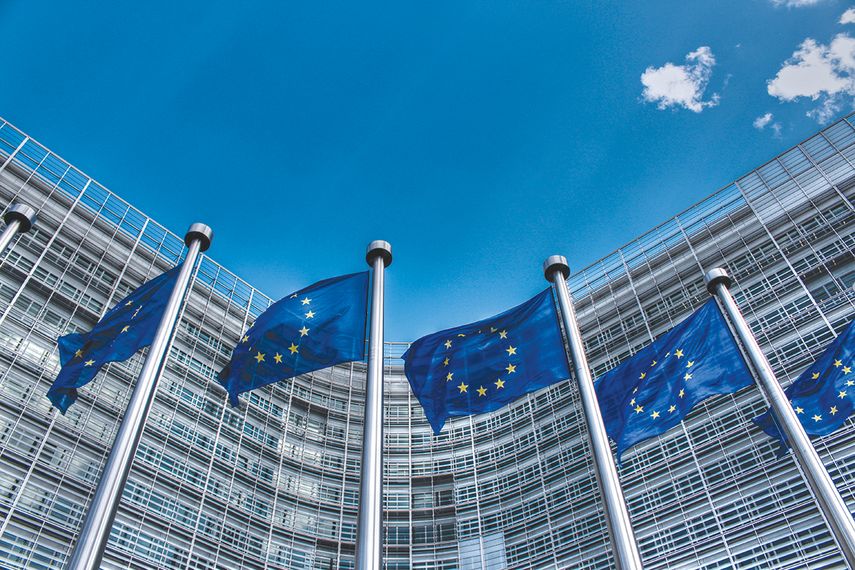 Vista parcial de la sede de la Union Europea, en Bruselas.