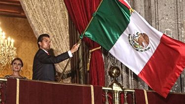 El presidente de México, Enrique Peña Nieto, en una celebración de El Grito de Independencia (EFE/Archivo)