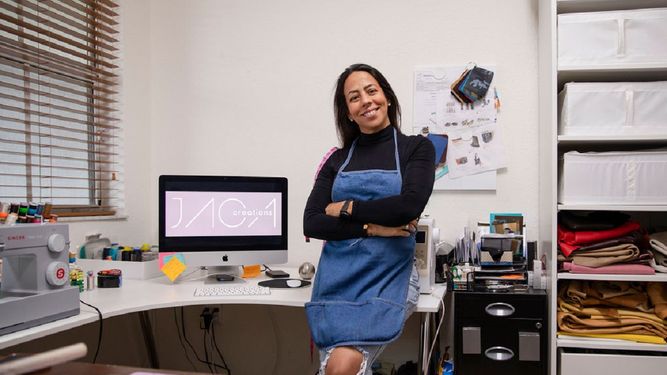La Nena García creó e hizo crecer su marca JACA Creations desde su casa en medio de la pandemia.&nbsp;&nbsp;