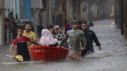 Fuertes lluvias azotaron el extremo occidental de la isla de Cuba, el viernes 3 y el sábado 4 de junio, 2022.