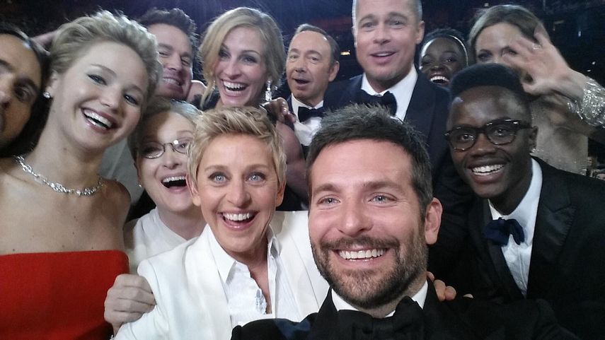 Es recordado el selfie de&nbsp;EllenDeGeneres, cuando presentaba los Oscar en el 2014.