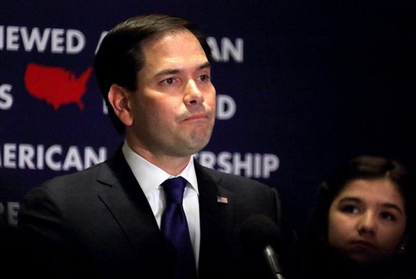El senador estadounidense Marco Rubio reconoció este martes su derrota en las elecciones primarias del Partido Republicano en Florida y anunció su retirada de la carrera por la presidencia. (EFE)
