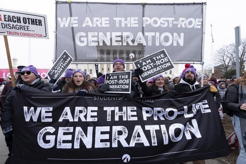 La marcha de los activistas antiaborto en Washington, el 21 de enero de 2022.&nbsp;