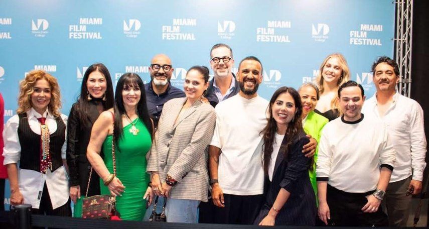 Público y artistas en la presentación de la cinta Melodrama, en el Miami Film Festival.&nbsp;