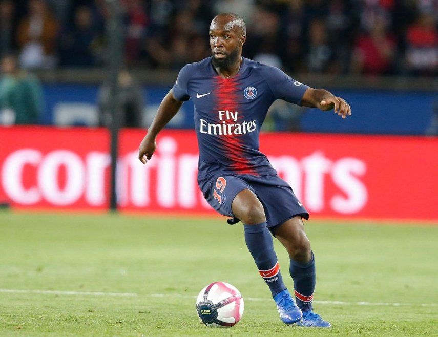 En esta foto de archivo del viernes 14 de septiembre de 2018, el jugador del París Saint-Germain, Lassana Diarra, durante un partido de la League 1 francesa contra el Saint-Etienne en el estadio Parc des Princes en París.