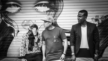 Roldán, Ruzzo y Yotuel, integrantes de Orishas.&nbsp;