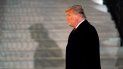 El presidente Donald Trump llega al Jardín Sur de la Casa Blanca, en Washington, luego de regresar de Texas, el 12 de enero de 2021. El presidente Donald Trump llega al Jardín Sur de la Casa Blanca, en Washington, luego de regresar de Texas, el 12 de enero de 2021.