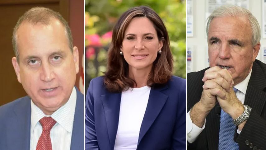 Mario D&iacute;az-Balart, Mar&iacute;a Elvira Salazar y Carlos Gim&eacute;nez, republicanos de Florida.