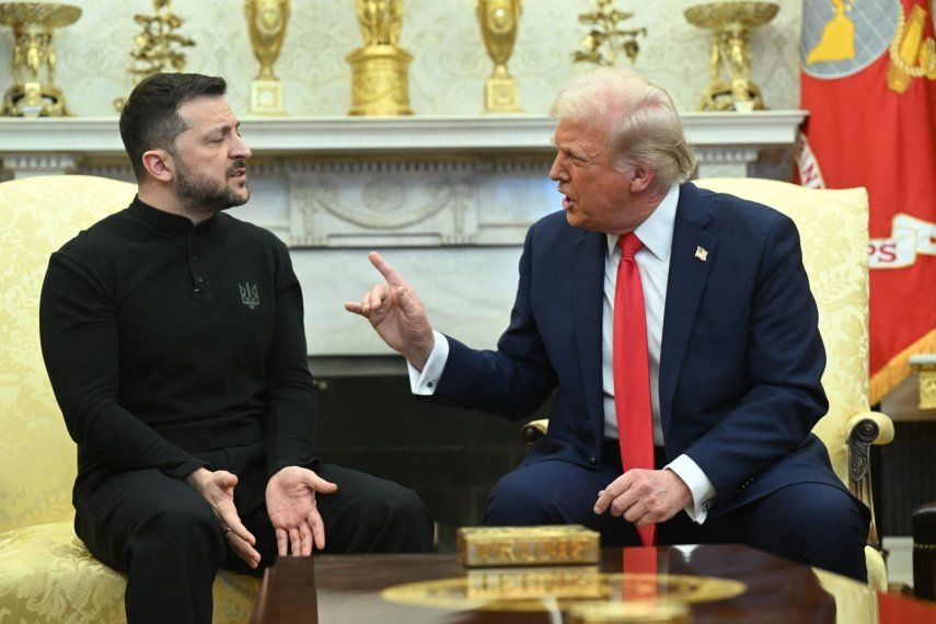 La aclaración que le hace el presidente Donald Trump al ucraniano Volodimir Zelenski en la Oficina Oval: No tienes ninguna carta sin EEUU.
