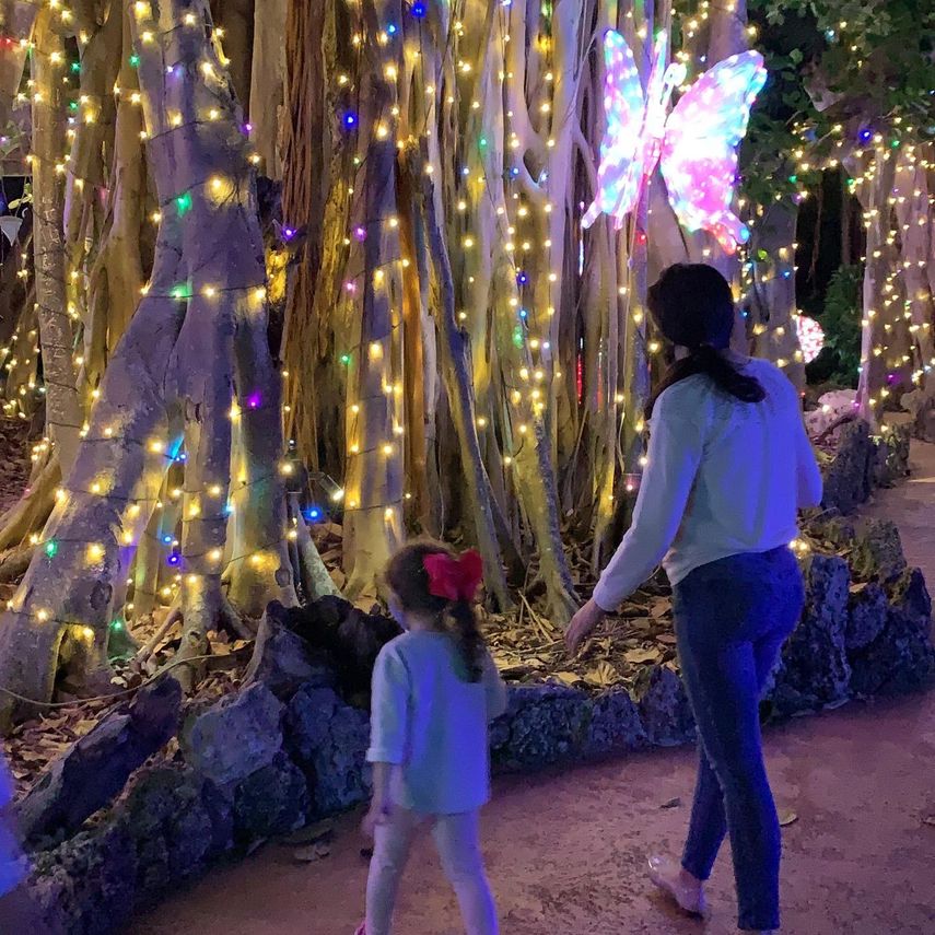 Una vista del evento gratuito de luces Christmas Lights in the Acres, en la Plantation Baptist Church.