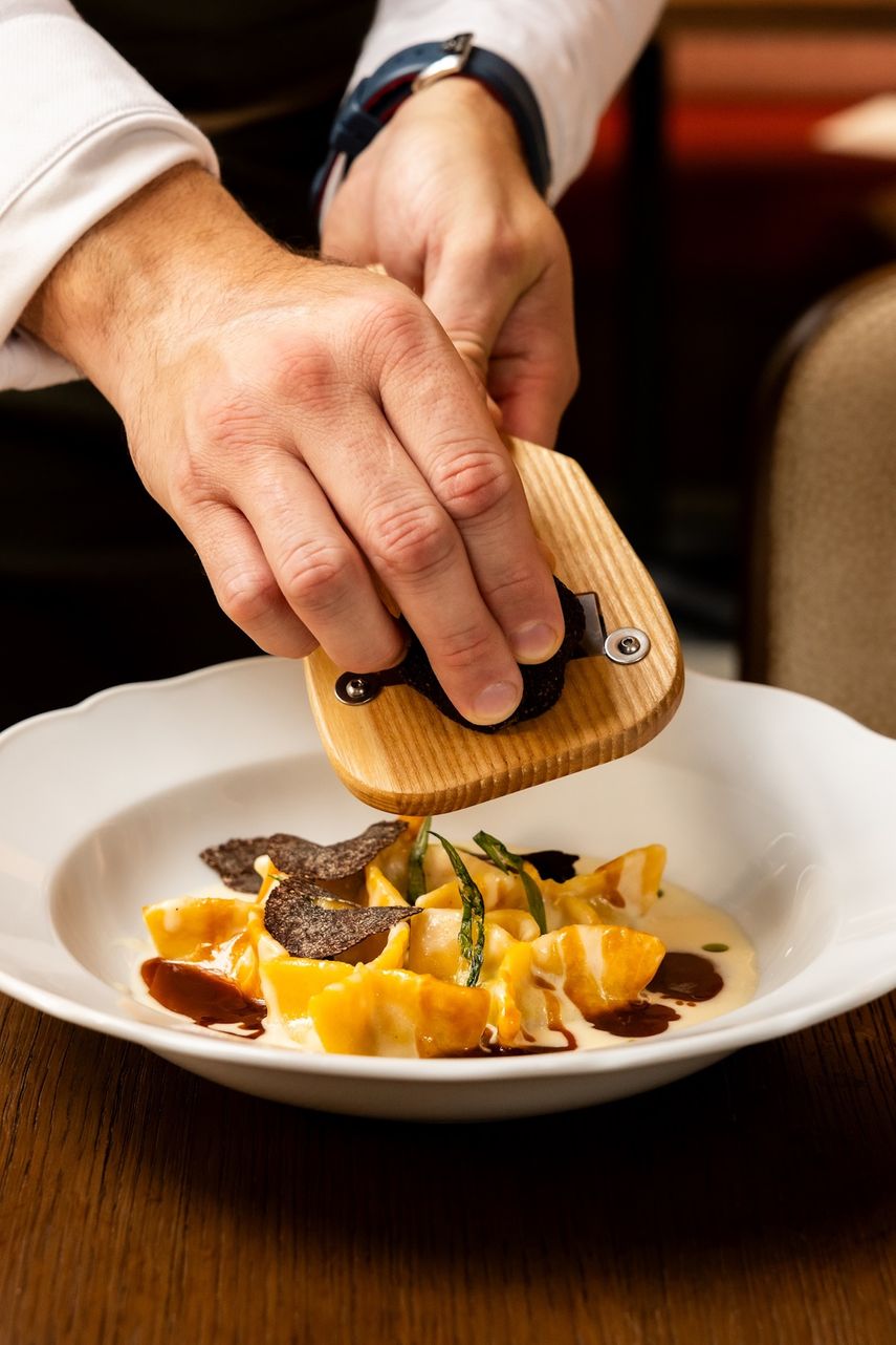Short Rib Fagottini - Shaving Truffle.